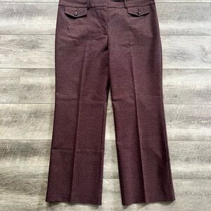 LOFT Burgundy Trousers